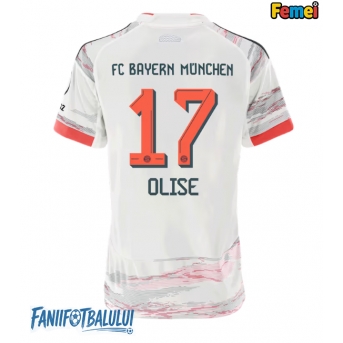 Bayern Munich Michael Olise #17 Tricou Fotbal Replică 2025-26 Femei Deplasare